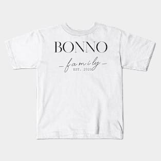 Bonno Family EST. 2020, Surname, Bonno Kids T-Shirt